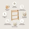 Petite Amélie Montessori Bücherregal Ellipse - Natur Produktbild-Vorschau 3
