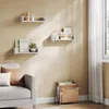WOLTU Wandregale 3er Set, Hängeregal mit Metallstange, Produktbild-Vorschau 4