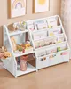 SONGMICS Bücherregal Kinder, mit Seitentasche, 75 cm hoch, Produktbild-Vorschau 4