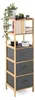 Bambus Regal mit 5 faltbaren Stoffkörben, 36,5 x 120 x 35 Produktbild-Vorschau 6