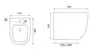 Rea Wandhängendes Bidet Carlo Carter Mini White Produktbild-Vorschau 5