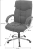 Bürostuhl HWC-A71, Chefsessel Drehstuhl, Kunstleder  Produktbild-Vorschau 7