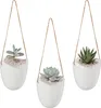 Relaxdays Wandvase 3er Set, Hängetopf innen, mit Schnur zum Produktbild-Vorschau 1