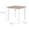 A diagram showing the dimensions of a small table. Produktbild-Vorschau