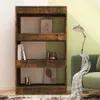 The Living Store Bücherregal/Raumteiler Räuchereiche Produktbild-Vorschau 3
