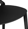 Homestyle4u Gartenstuhl WM schwarz 4er Set stapelbar Produktbild-Vorschau 11