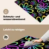 KitchenYeah© Herdabdeckplatte Blumen - Neon - Muster - Produktbild-Vorschau 2