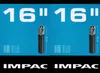 2x Impac 16 Zoll AV Schlauch Auto Schrader Ventil 47 - 57 Produktbild-Vorschau 1