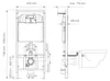 Belvit WC-Vorwandelement 53x115x8 cm vormontiert Produktbild-Vorschau 6