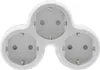 Adattatore tripla presa 3x Schuko 230V grigio-bianco Anteprima dell’immagine prodotto 2