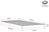 vidaXL Massivholzbett Wachsbraun 90x200 cm Kiefer Produktbild-Vorschau 7