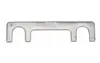 A metal object with two U-shaped cutouts on a white background. Produktbild-Vorschau