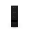 A black four-drawer filing cabinet is shown against a white background. The bottom drawer is slightly open. Anteprima dell’immagine prodotto