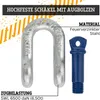 Safetytex Hochfester Schäkel gerade 6,5 t Tragfähigkeit Produktbild-Vorschau 3