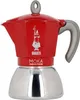 Bialetti Moka induction, Mokka-Kanne, 0,1 l, Rot, Silber, Produktbild-Vorschau 3