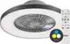 A ceiling fan light fixture with a remote control. Podgląd zdjęcia produktu