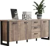 trendteam Emile Sideboard Tabak Eiche Nachbildung/Schwarz, Produktbild-Vorschau 2