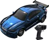 A blue remote control drift car and its remote control are shown against a white background. Podgląd zdjęcia produktu