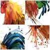 Poster - Poster ohne Rahmen - Hahn Ilustration Tier Farben Produktbild-Vorschau 8