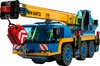 A LEGO City mobile crane toy is shown from a front-side diagonal angle against a white background. Podgląd zdjęcia produktu