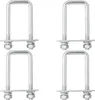 4x Bügelschraube Inkl. Muttern, Gegenplatte M10 Bügel Produktbild-Vorschau 2