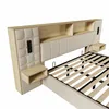 Letto imbottito idraulico Flieks 180x200 cm con comodini Anteprima dell’immagine prodotto 9