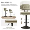 Hawthyhome Barhocker 2er Set Ergonomische Gepolsterte Produktbild-Vorschau 4
