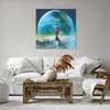 Bild auf Leinwand - Leinwandbild - Mann Planet - 70x70cm - Produktbild-Vorschau 6