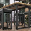 2er-Set MORENA | Stehtisch Kufe | Schwarz | Füße: 8x8cm | Produktbild-Vorschau 10