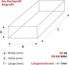 GAL-INDUSTRIAL | Aluminium Flachprofil - 20x3 mm – 120cm - Produktbild-Vorschau 2