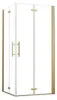 AICA Eckeinstieg 90x80x195cm 6mm ESG NANO Gold Falttür Produktbild-Vorschau 1