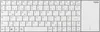 Rapoo E2710 Weiß Kabellose Touch-Tastatur Produktbild-Vorschau 1