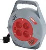 Prodlužovací kabel na bubnu 10 m / 4 zásuvky / červený / PVC / 230 V / 1 mm2 Náhľad obrázku produktu