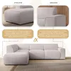 AX LIVING Couch Sofa L Form Didim L Creme – 292 cm, Produktbild-Vorschau 6