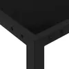 Tavolo da Giardino 130x130x72 cm Nero in Acciaio e Vetro Anteprima dell’immagine prodotto 2