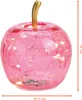 3.08 Kleiner Glas Apfel mit 10er LED Lichterkette - Ø 11 cm Produktbild-Vorschau 2