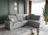 Ecksofa Schlafsofa Sofa FREJA Stoff Brooklyn Betongrau Produktbild-Vorschau 1