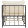vidaXL Garten-Ecksofa mit Beige Kissen Poly Rattan Produktbild-Vorschau 5