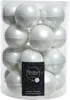 Bombki szklane okrągłe białe połysk/mat zestaw 4 cm 18 Podgląd zdjęcia produktu 6