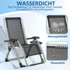 LZQ Gartenliege Klappbar bis 160 kg, Gepolsterter Produktbild-Vorschau 5
