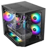 Mars Gaming MC-3TLITE, Mini Tower, PC, Schwarz, micro ATX, Produktbild-Vorschau 5