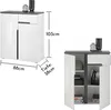 Schuhschrank >Boston< in Weiß hochglanz - 88x103x38cm Produktbild-Vorschau 5