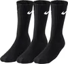 Three black Nike socks are shown standing upright against a white background. Produktbild-Vorschau