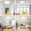 ZMH LED Deckenleuchte Flach Modern LED Lampe Weiß Eckig Produktbild-Vorschau 6