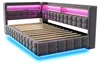 Łóżko tapicerowane 90x200 cm, sofa z funkcją spania z Podgląd zdjęcia produktu 12