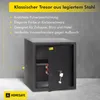 HomeSafe HV38K Möbeltresor mit Schlüssel 38x35x35cm HxBxT Produktbild-Vorschau 4