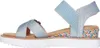 Skechers Miss Desert Kiss Hi  Meiden Sandalen - Licht blauw Voir les images du produit 12