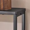 Close-up of a dark marble-look tabletop with a black metal frame. Náhľad obrázku produktu