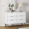 vidaXL Armoire à tiroirs MOLDE Blanc 113x40x80 cm Pin Voir les images du produit 2