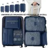 12er Set Packwürfel Marineblau Koffer Organizer Reisegepäck Produktbild-Vorschau 3
